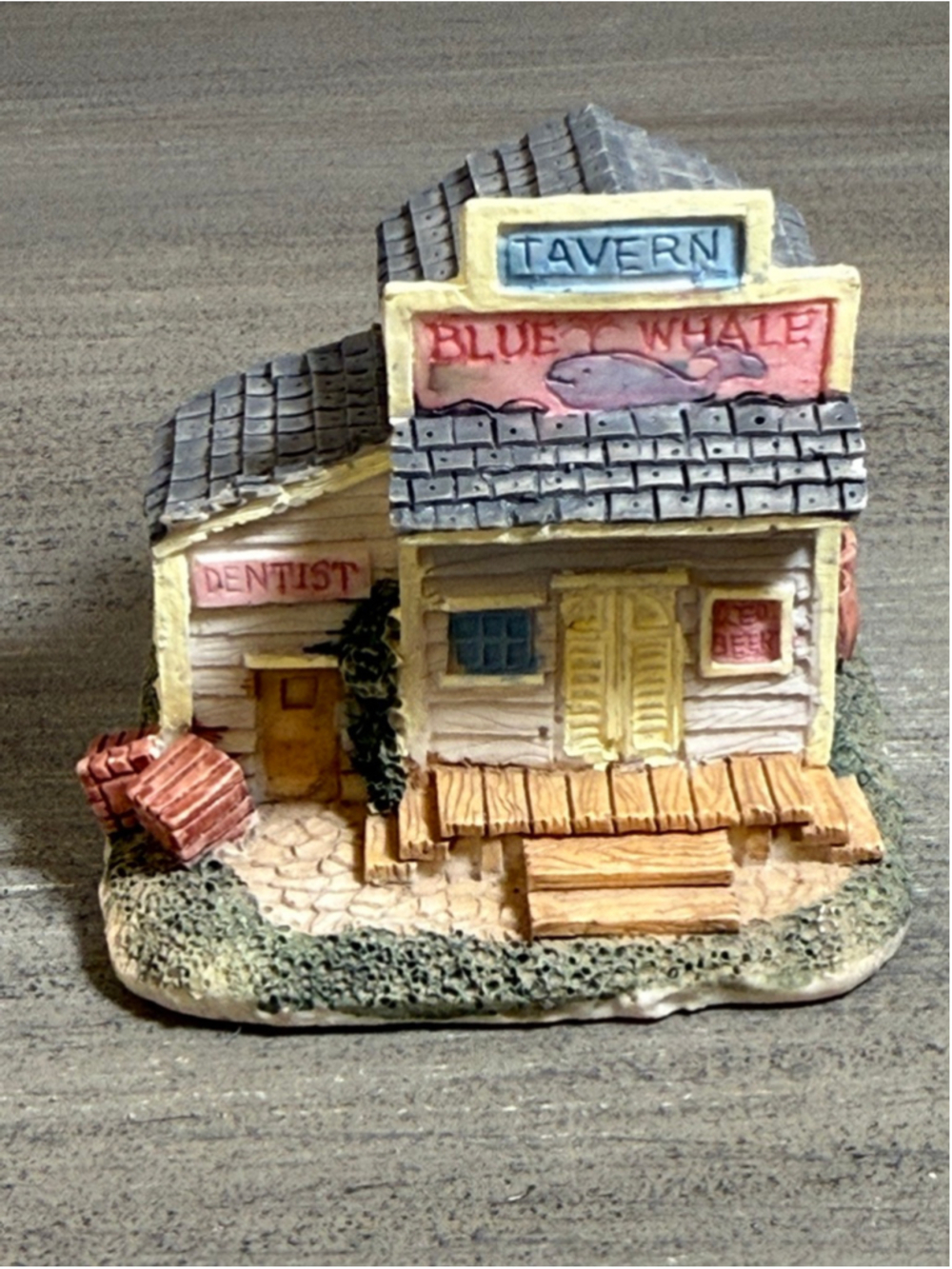 Vintage 1991 The Americana Collection Blue Whale Tavern AH04 grandmacore